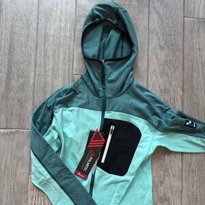 Millet Polartec Hooded Technical Fleece Emerald Blue XS — NWT